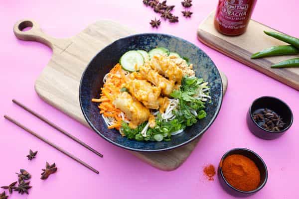 Nudel Salat - Fried Tofu (V)